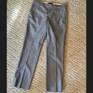 Navy stripped mid rise work pants